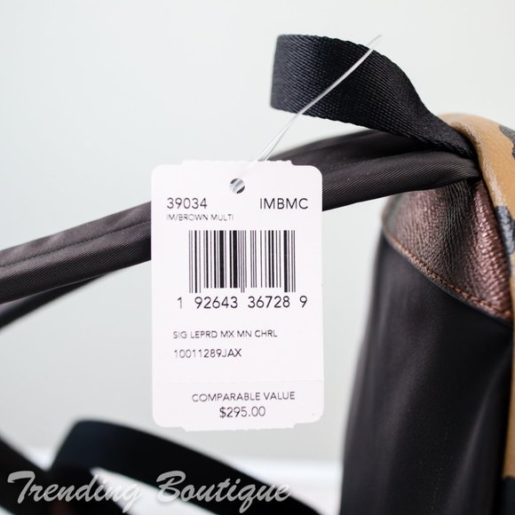 NWT Coach Mini Charlie Backpack with Leopard Print - Picture 10 of 12